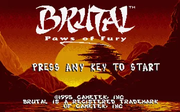 Brutal - Paws of Fury_Disk2 screen shot title